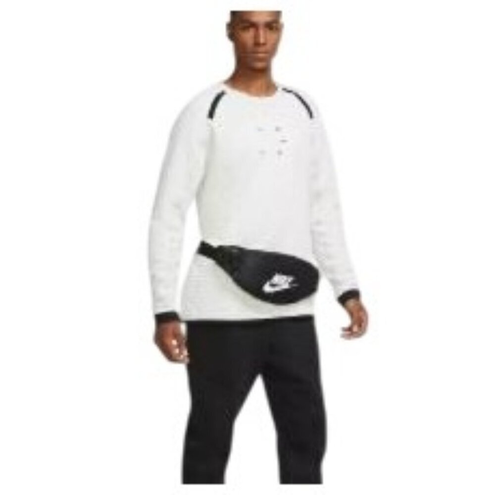 Nike Heritage Waistpack Adjustable Strap Black Unisex Travel Outdoor Hiking NEW